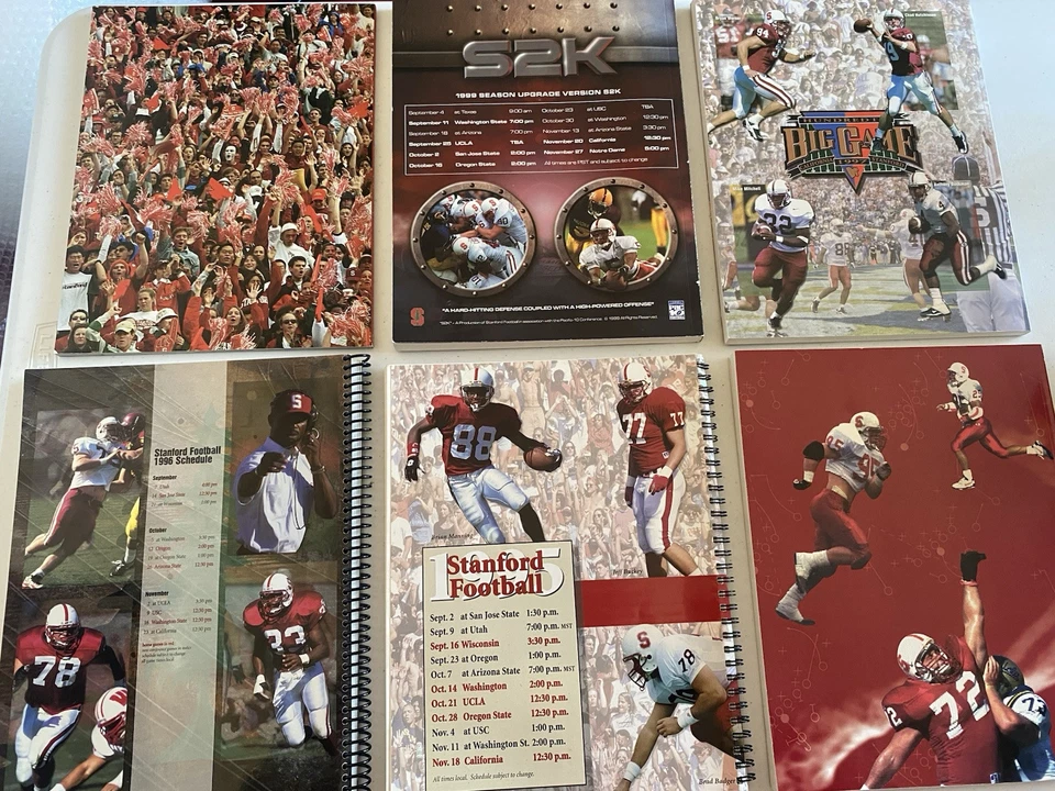 Vintage 1990s Stanford Cardinal Football Media Guide Bundle College Football - Image 2 of 4