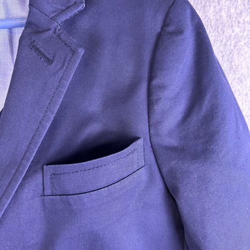 Crewcuts Thompson Blazer Jacket Boy's 6-7 Navy Flap Pockets 2 Front Button Party - Picture 13 of 16