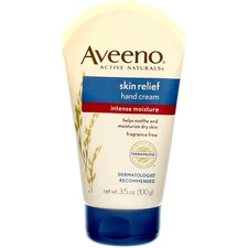 2 Pack Aveeno Active Naturals Skin Relief Hand Cream, Unscented, 3.5 oz