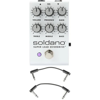Soldano Super Lead Overdrive Pedal with EBS Patch Cables