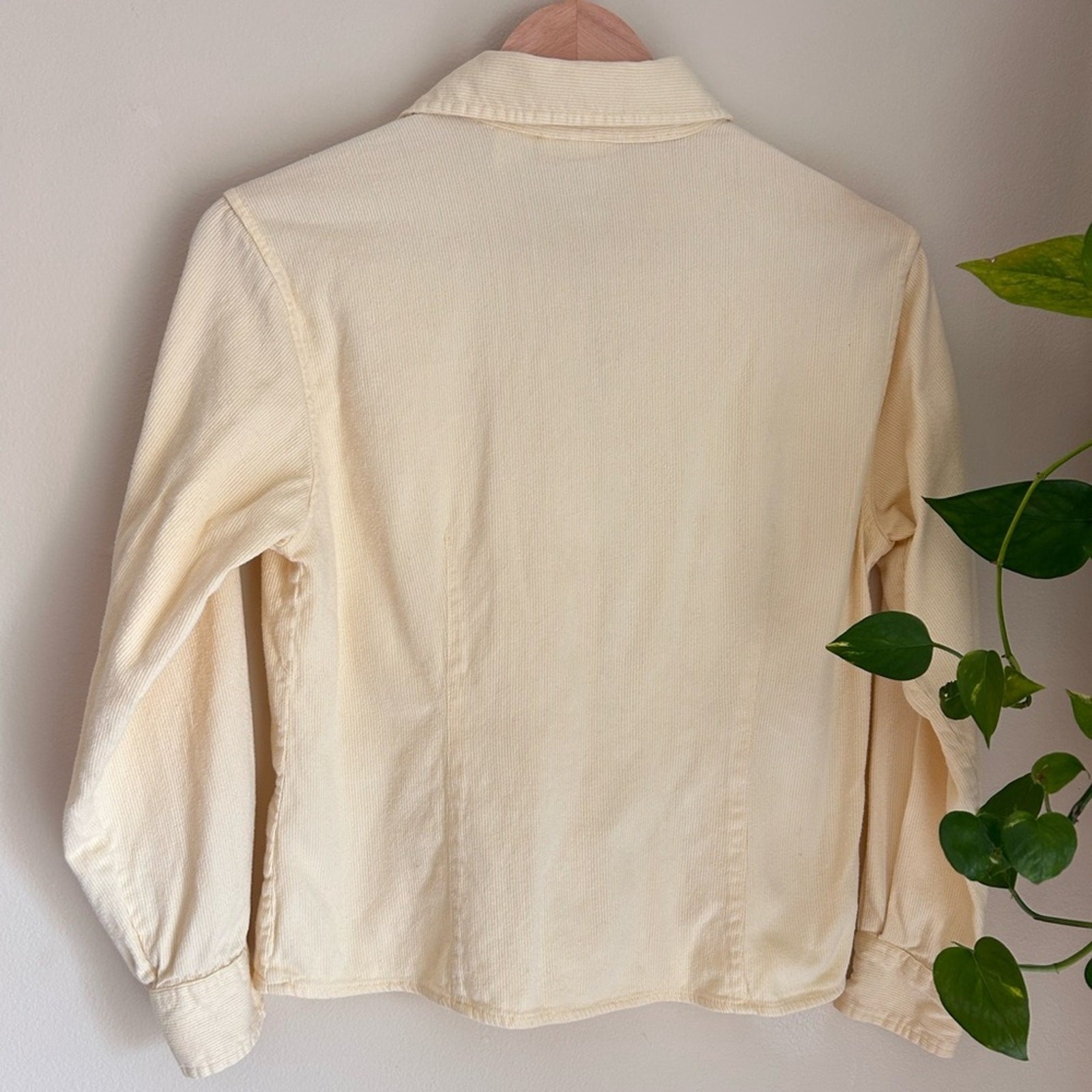 Basic Equipment Button Down Light Yellow Shirt - image 5