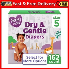 Parent'S Choice Dry  Gentle Diapers Size 5, 162 Count Select for More Options 