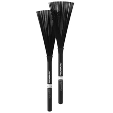 ProMark Heavy Nylon 2B Retractable Brushes, Black