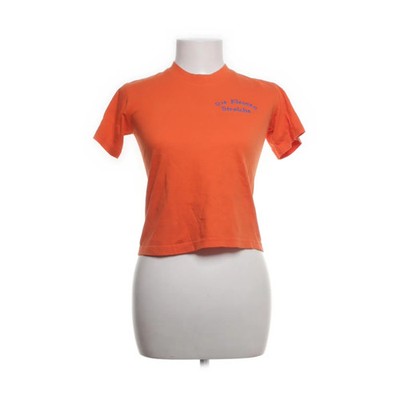 Hanes, T-shirt, Größe: S, Orange, Baumwolle, Einfarbig, Damen #ArN