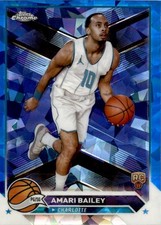 Amari Bailey 2023-24 Topps Chrome Sapphire RC #172 Charlotte Hornets