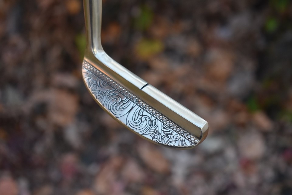 Stunning Gold Custom Prototype Blade Putter Napa 8802 MILLED Ornate ...