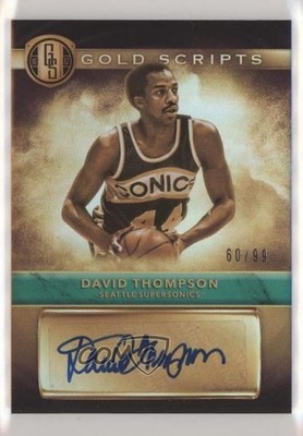 2016-17 Panini Gold Standard Gold Scripts 60/99 David Thompson #32 Auto HOF 0a2