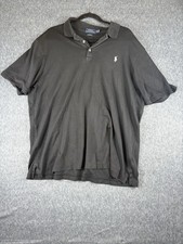 Men  s S/S POLO RALPH LAUREN Performance Polo Shirt  Size XL  Black