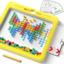 Large Magnetic Dots Board for Kids, Drawing Large, Yellow