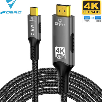USB C to HDMI Cable 8K@60Hz 4K@120Hz Type C to HDMI 2.1 Thunderbolt 3/4 Compatib