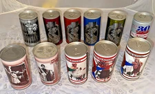 11 Different Vintage Olde Frothingslosh Empty Beer Cans Pull Tab Iron City 💥🍺