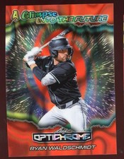 Ryan Waldschmidt 2025 Leaf Metal Optichrome Glimpse into Future Serial #d 1/1
