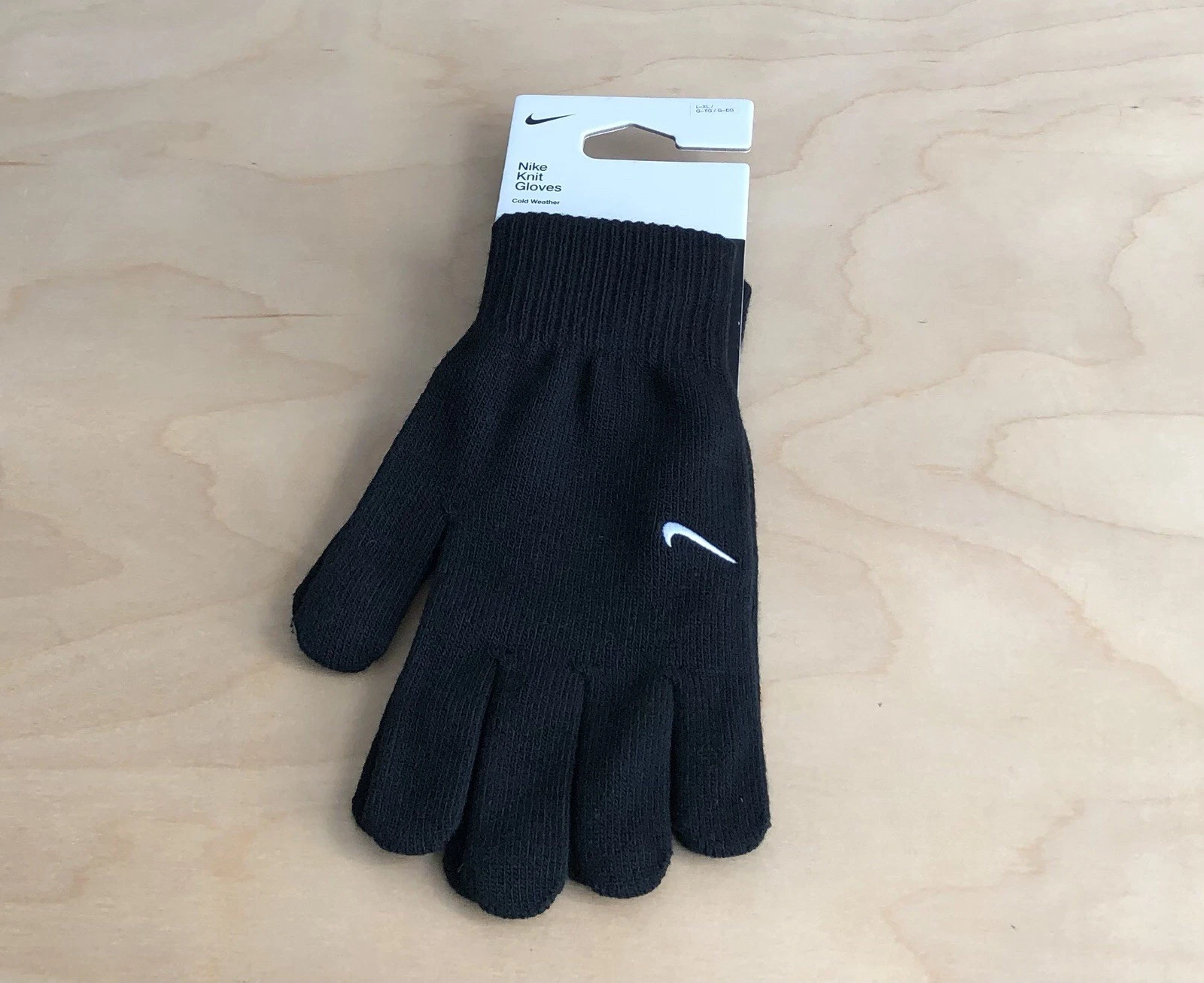 New Nike Knit Gloves Black Classic Embroidery Cold Weather Unisex Large .
Opens in a new window or t