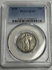 1928 STANDING LIBERTY PCGS XF45