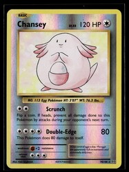 Chansey 70/108 XY Evolutions Reverse Holo Rare