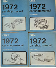 1972 Ford Mustang Thunderbird Service Shop Repair Manual Set Oem Worn 1972 Ford Mustang Thunderbird Service Shop Repair Manual Set Oem Worn