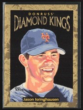 Jason Isringhausen 1996 Donruss Diamond Kings /10000 #DK-19 New York Mets