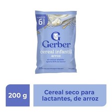 Cereal Infantil Gerber Para Lactantes Arroz 200g 6 Meses