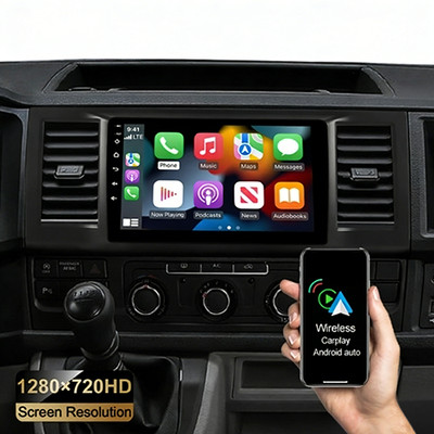 Android 14 Autoradio 2+64G Carplay GPS für VW T6 Transporter Multivan 2016-2022