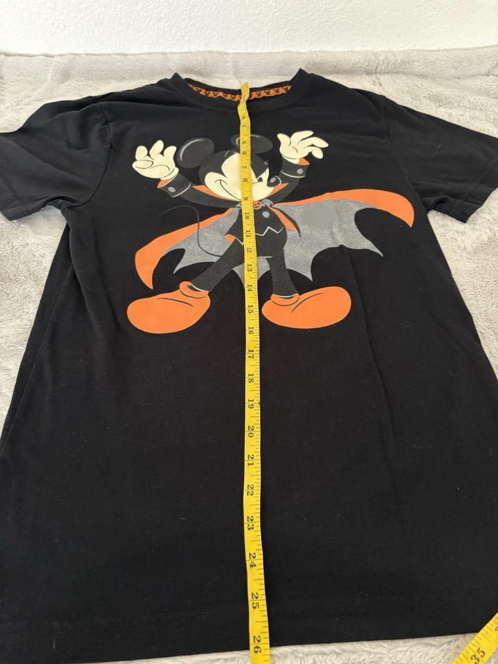 Disney Mickey Mouse Halloween Glow In The Dark T- Size S Boys Short Sleeve - Image 3 of 4