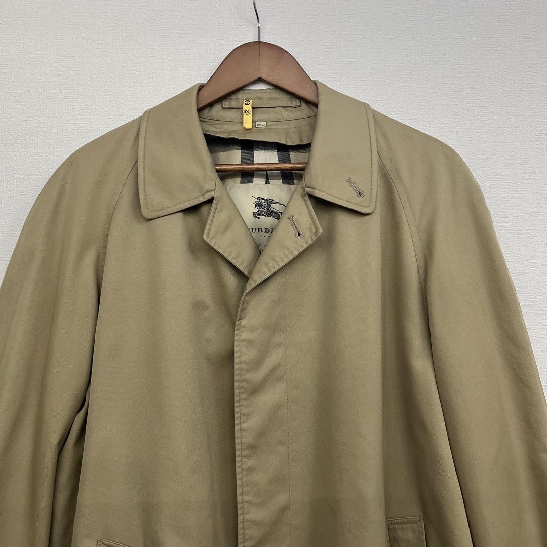 Burberry Balmacaan Coat Outerwear With Check Pattern Beige Size 48 For Men thumbnail 17