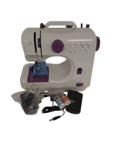 Sew-lite Multi-Purpose Sewing Machine White Purple 8 Stitch with Accessories