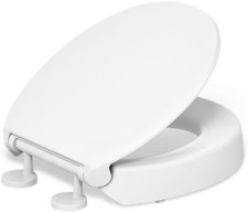 Kohler Hyten 25876-0 Elevated Toilet Seat Round Quiet Close 3 Inch Height - NEW
