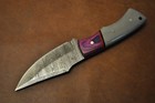Custom Handmade Damascus Steel Knife With Resin Handle With Cover 276 — photo 4