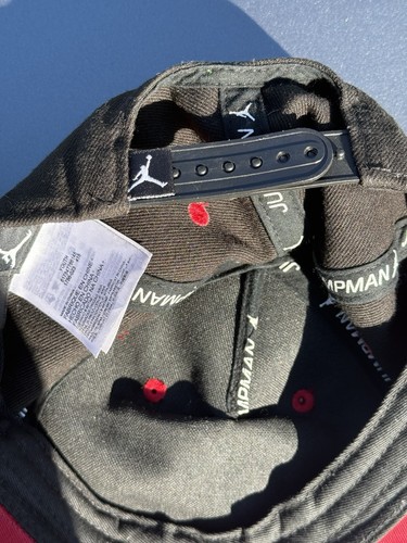2006 Official Air Jordan Youth Baseball Cap Jumpman Snapback Flat Brim Hat Black - 第 4/7 張圖片