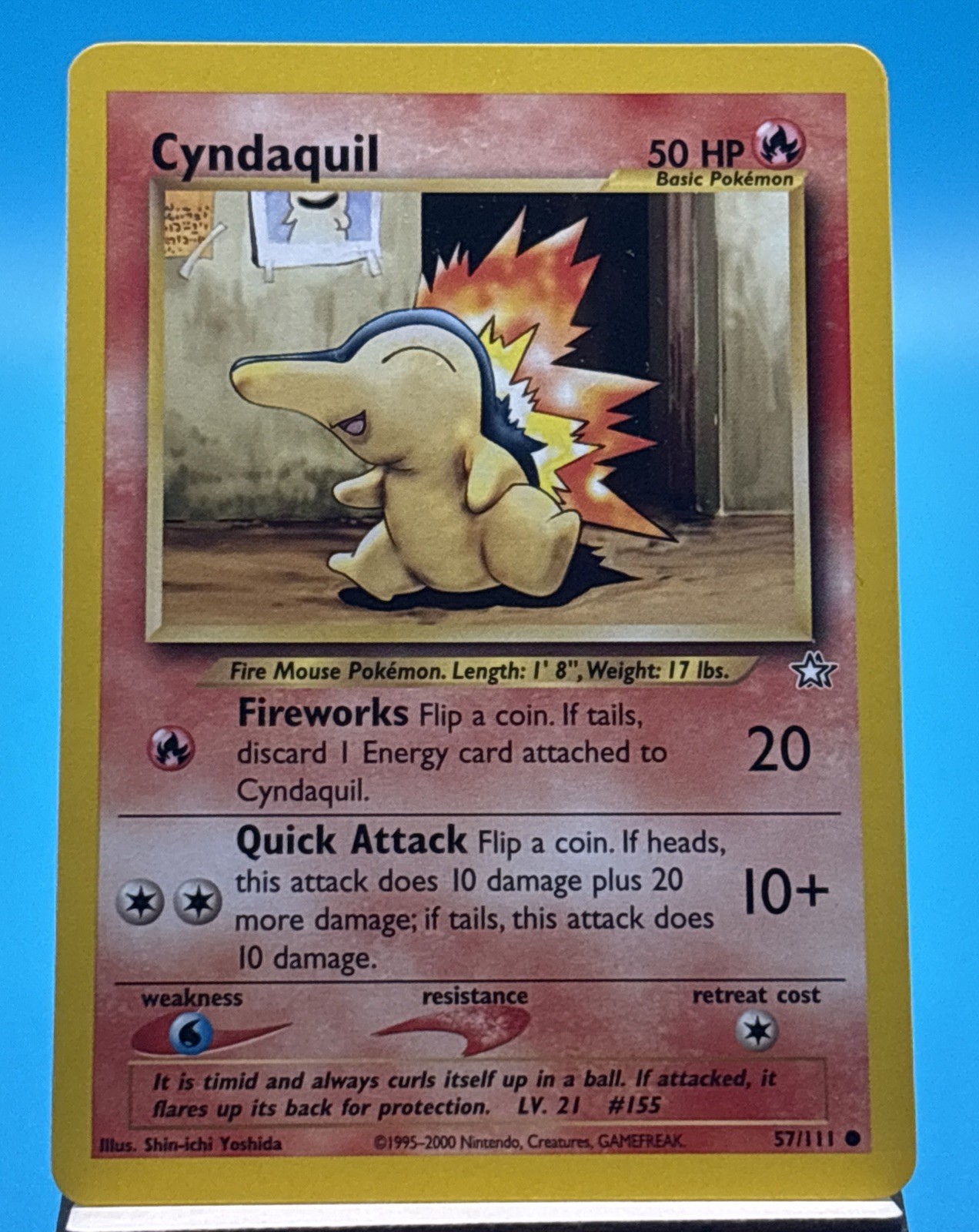 Cyndaquil 57/111 WOTC Vintage Pokémon | Neo Genesis Pokemon TCG