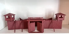 MARX FORT APACHE 1960’s COMPLETE STOCKADE - RED BROWN HP -VERY GOOD - MUST SEE!