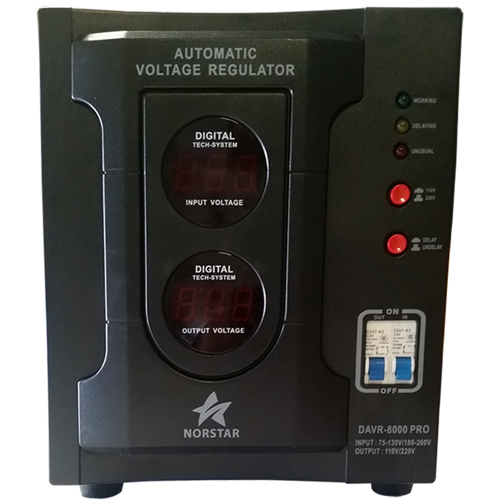 Transformador convertidor de voltaje Norstar DAVR-8000 8000 vatios