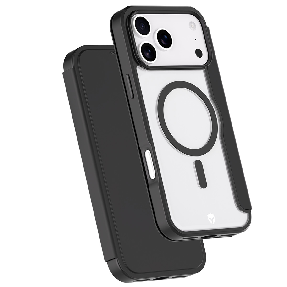 Étui à rabat iPhone 17 Pro Max en cuir armé antichoc de 2m finition premium