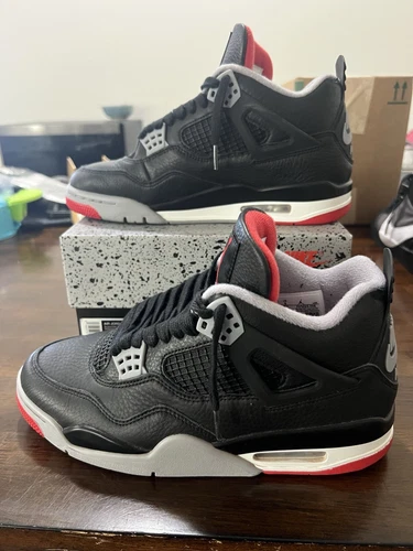 Jordan 4 Black Cement Reimagined Bred Worn 3x Size 8 OG All