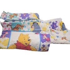 Vintage Winnie the Pooh Crib Bedding set 4 piece Comfortor Sheet Bed Skirt Decor