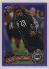 2011 Topps Chrome Retail Purple Refractor 299/499 Adrian Clayborn #14 0wg1