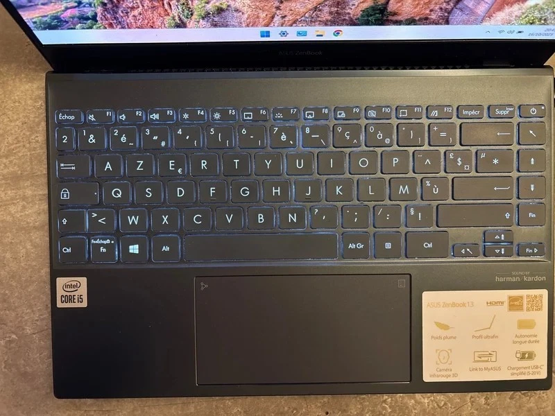 PC Portable Asus Zenbook 13 OLED UX325JA-2  Fonctionne Parfaitement - Windows 11 - Photo 3/4