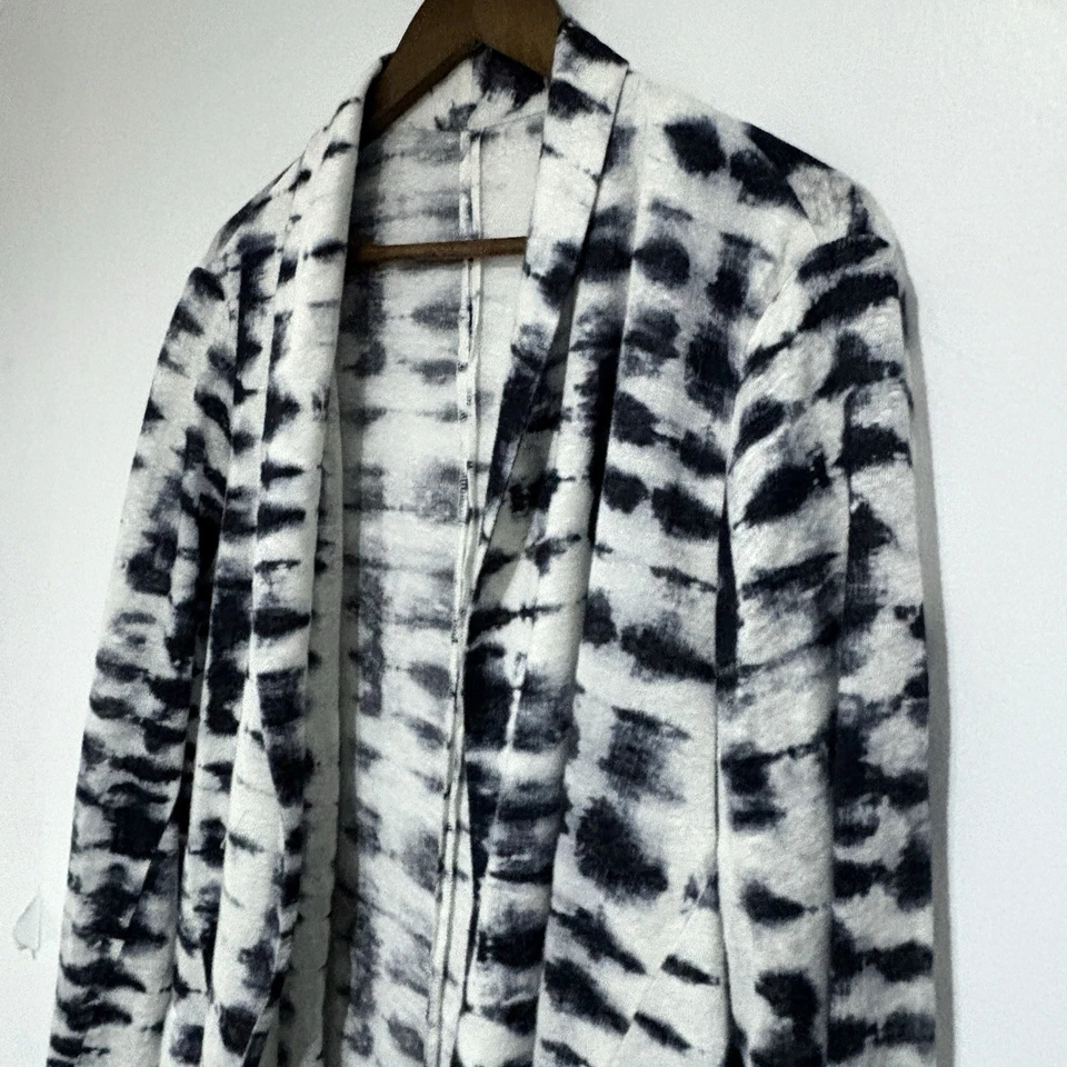 Majestic Filatures кардиган женщин L серый галстук краситель льна открытый Deluxe футболка - Изображение 3 из 4