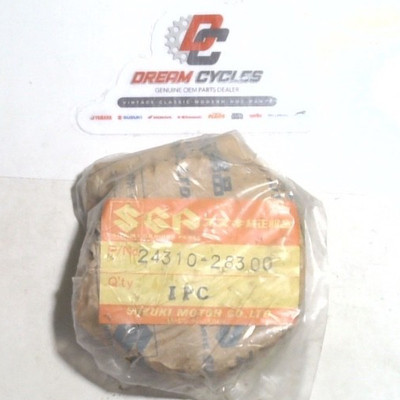 NOS SUZUKI TM 125 RM 100 125  1ST DRIVEN GEAR TM100 CONTENDER 24310-28300 OEM