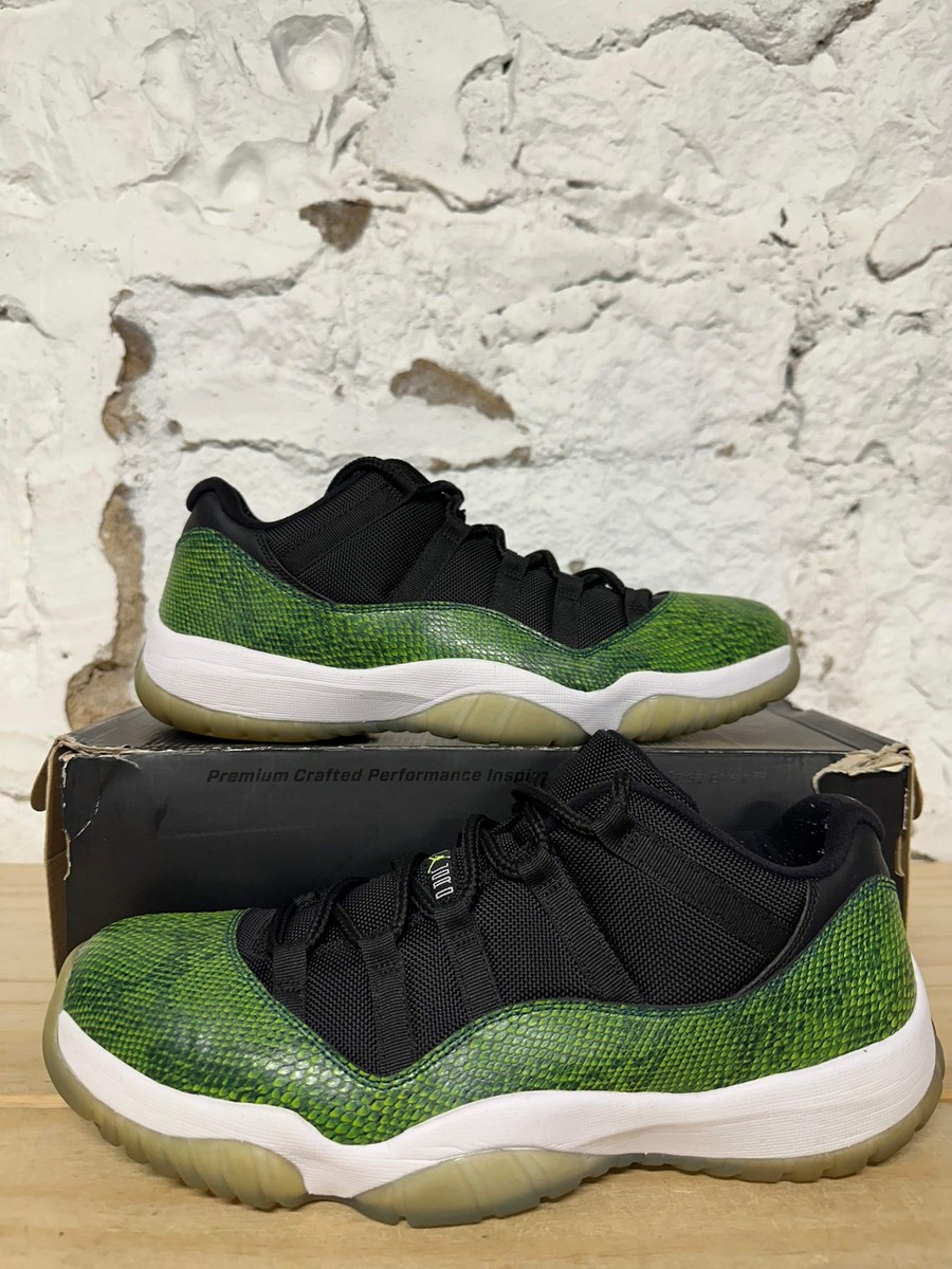 Air Jordan 11 Low 'Green Snakeskin' Men's Size 12 Pre-owned