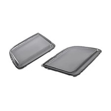 Mustang 2005-2009 Front Headlight Lenses Cover Chrome Housing Pair Smoky Lens