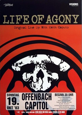 Life of Agony - River Runs Again, Frankfurt 2003 | Konzertplakat | Poster