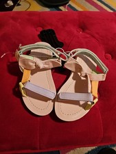 NWT Falls Creek Ali Pastel Sandals With Bows Toddler Girl Size 9