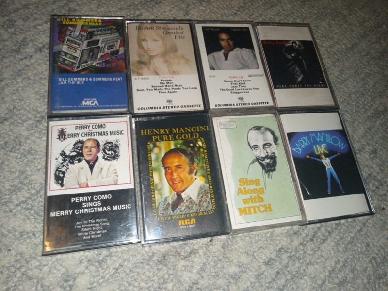 Henry Mancini Perry Como Barry Manilow Mitch Miller Cassette Tapes Lot