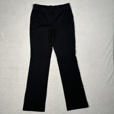 J Jill Women s Stretch Petite Size 4 Black Elastic Waist Zip Up Black Pants