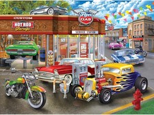 RoseArt - Chris Bigelow - Hot Rod Garage - 1000 Piece Jigsaw Puzzle for...