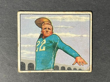 1950 Bowman Football - BOBBY LAYNE # 37 --▶ROOKIE CARD◀▶HOF !!!◀-- G-VG – crease. rookie card picture