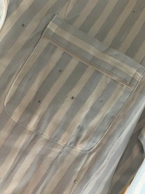 VICTORIA'S SECRET Pajama Set Soft Sky Stripes Blue Cotton Modal TOP M PANTS XS