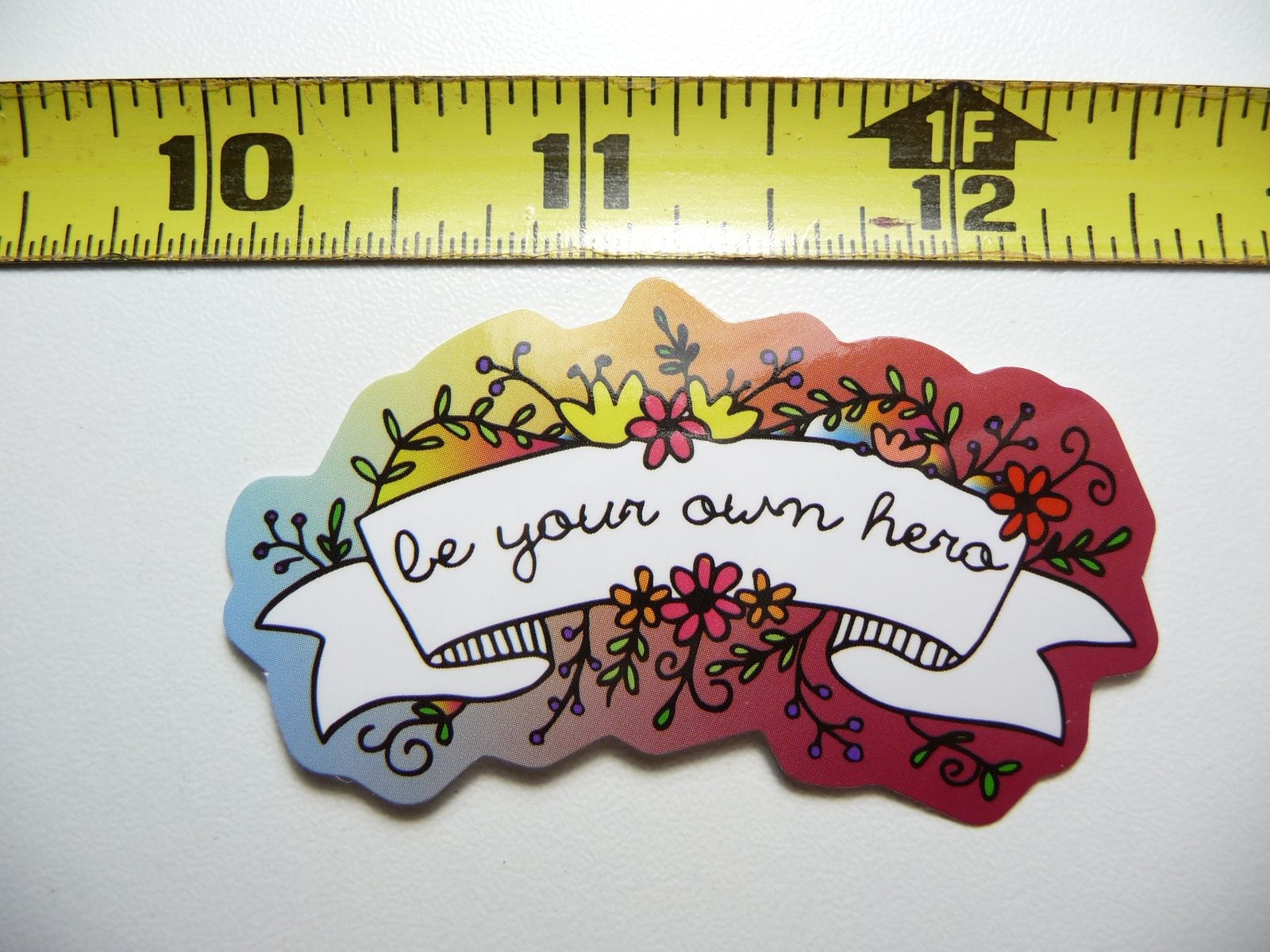 Be Your Own Hero Motivational Glossy Decal Sticker