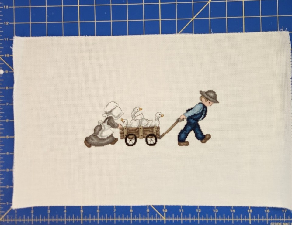 Cross Stitch Pieces Beautifully Finished / Completed Variety Colors ...